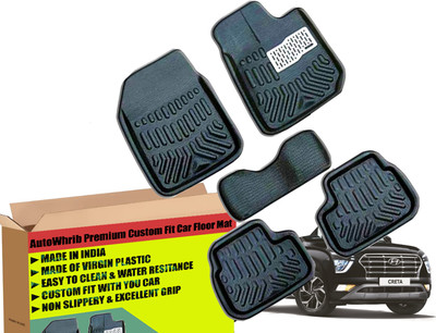 Autowhrib Plastic 3D Mat For  Hyundai Creta(Black)