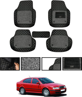 ABJD Leatherite 7D Mat For  Skoda Octavia(Black)
