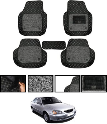 MATIES Leatherite 7D Mat For  Hyundai Accent(Black)