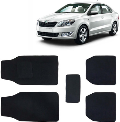 Kingsway Fabric Standard Mat For  Skoda Rapid(Black)