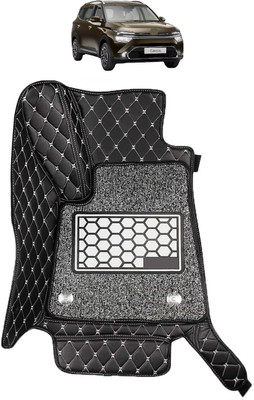 Caronix Leatherite 7D Mat For  Kia Carens(Black)