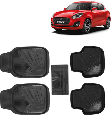 Kingsway PVC Tray Mat For  Maruti Suzuki Swift(Black)