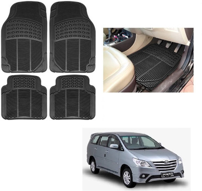 ROSHNEER ENTERPRISES Rubber Standard Mat For  Toyota Innova(Black)