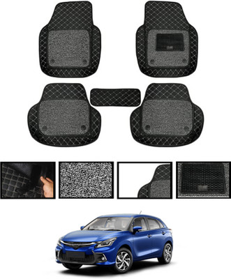 AYW Leatherite 7D Mat For  Toyota Glanza(Black)