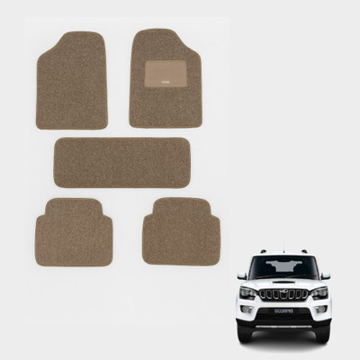 mahalraj Rubber, PVC Standard Mat For  Mahindra Scorpio(Beige, Brown)