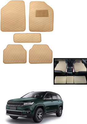 MATIES Leatherite Standard Mat For  Jeep Meridian(Beige)