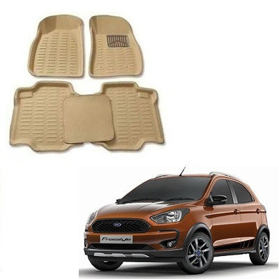 SLSHILPA Plastic 3D Mat For  Ford Freestyle(Beige)