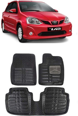 ARNEJA Polyutherine 3D Mat For  Toyota Etios Liva(Black)