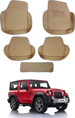 RKPSP Leatherite 7D Mat For  Mahindra Thar(Beige)