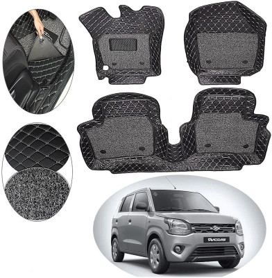 FF TRADERS Leather 7D Mat For  Maruti WagonR(Black)