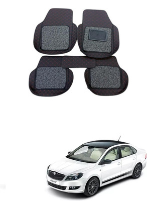arneja trading company Leatherite 7D Mat For  Skoda Rapid(Black)