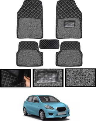 MATIES Leatherite 7D Mat For  Datsun Go(Black)