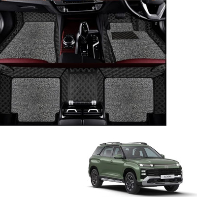 Autoclow Leatherite 7D Mat For  Hyundai Alcazar(Silver, Silver)