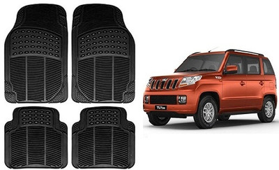 SLSHILPA Rubber Standard Mat For  Mahindra TUV 300(Black)