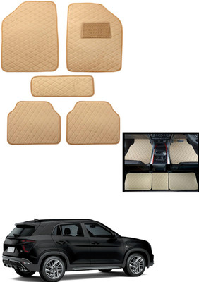 MATIES Leatherite Standard Mat For  Hyundai Universal For Car(Beige)