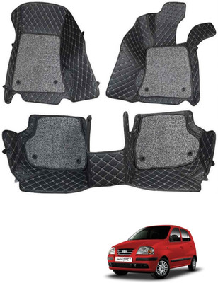 arneja trading company Leatherite 7D Mat For  Hyundai Santro Xing(Black)