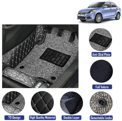 Ds enterprise Leatherite 7D Mat For  Maruti Suzuki Swift Dzire(Black)