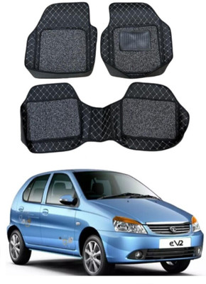 arneja trading company Leatherite 7D Mat For  Tata Indica eV2(Silver, Black)