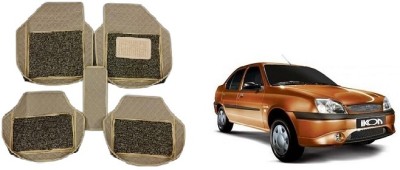 After cars Leatherite 7D Mat For  Ford Ikon(Beige)