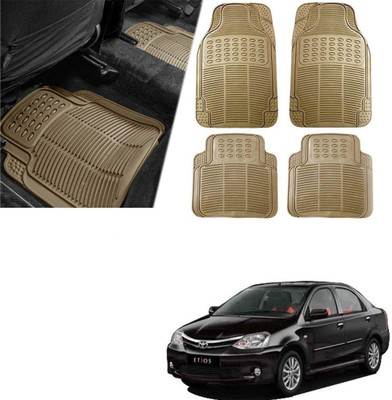 Znee Smart Rubber Standard Mat For  Universal For Car(Beige)