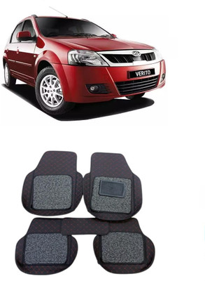 ARNEJA Leatherite 7D Mat For  Mahindra Verito(Red, Black)