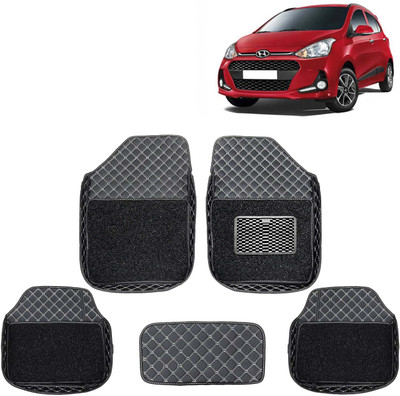 Kingsway Leatherite 7D Mat For  Hyundai Grand i10(Black)