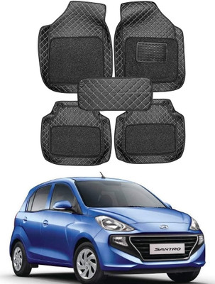 arneja trading company Leatherite 7D Mat For  Hyundai Santro(Black)