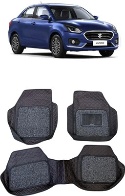 Arnejas Leatherite 7D Mat For  Maruti Suzuki New Dzire(Red, Black)