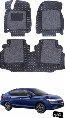 STYLE CHOICE Leatherite 7D Mat For  Honda City e-HEV(Black, Silver)