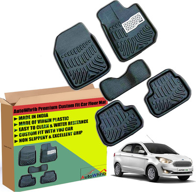 Autowhrib Plastic 3D Mat For  Ford Aspire(Black)