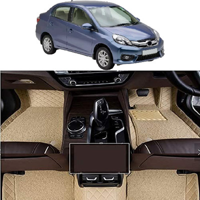 INSURE AUTOMOTIVE Leather 7D Mat For  Honda City i-Dtec(Beige)