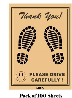 Samcraft Paper Disposable Paper Mat For  Universal For Car(Multicolor)