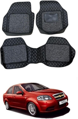 Arnejaa Leatherite 7D Mat For  Chevrolet Aveo(Black)