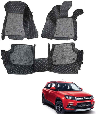 arneja trading company Leatherite 7D Mat For  Maruti Suzuki New Brezza(Black)