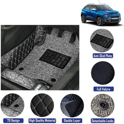 Ds enterprise Leatherite 7D Mat For  Tata Punch(Black)