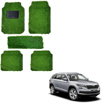 Oshotto Rubber, Plastic Standard Mat For  Skoda Kodiaq(Green)