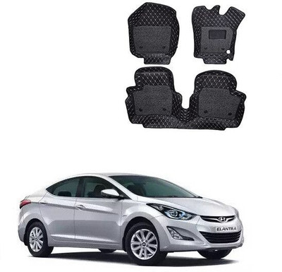 Autorepute Leather 5D Mat For  Hyundai Elantra(Black)
