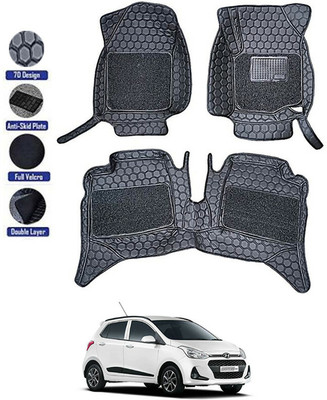 AYW Leatherite 7D Mat For  Hyundai Grand i10(Black)