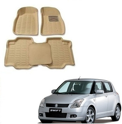 SLSHILPA Plastic 3D Mat For  Maruti Suzuki Swift(Beige)