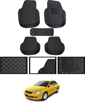 monolive Leatherite Tray Mat For  Mitsubishi Universal For Car(Black)