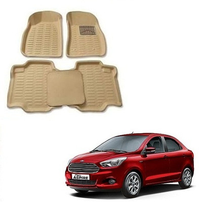 SLSHILPA Plastic 3D Mat For  Ford Figo Aspire(Beige)