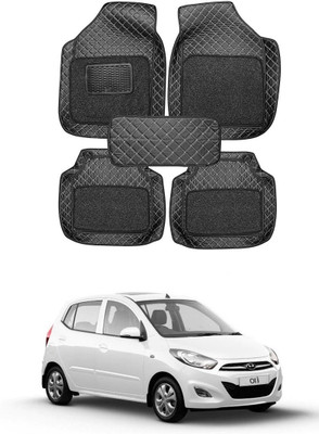 VIAZ VENTURES Leatherite 7D Mat For  Hyundai i10(Black)