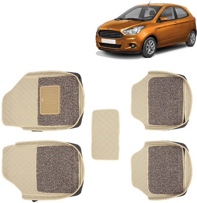 Kingsway Leatherite 7D Mat For  Ford Figo(Beige)