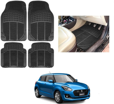 ROSHNEER ENTERPRISES Rubber Standard Mat For  Maruti Swift(Black)