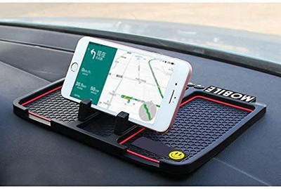 Red Champion Car Mobile Holder for Magnetic(Anti&Slip Silicone Pad For KeyRemote Cigarette Sunglasses Smartphone)