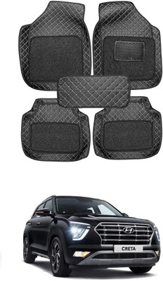 arneja trading company Leatherite 7D Mat For  Hyundai Creta(Black)