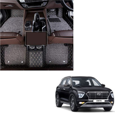 Drizon Leatherite 7D Mat For  Hyundai Creta(Black)