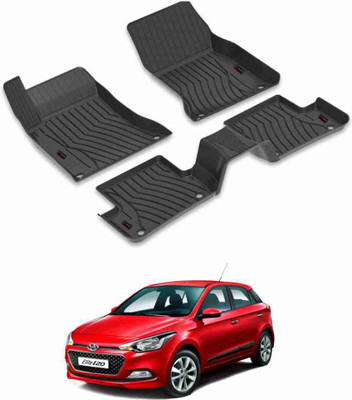 AUTOMOXCO TPV Tray Mat For  Hyundai Elite i20(Black)