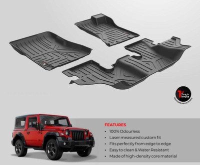 AUTOMOXCO TPV Tray Mat For  Mahindra Thar(Black)