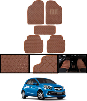 MSNP Leatherite Standard Mat For  Honda Brio(Brown)